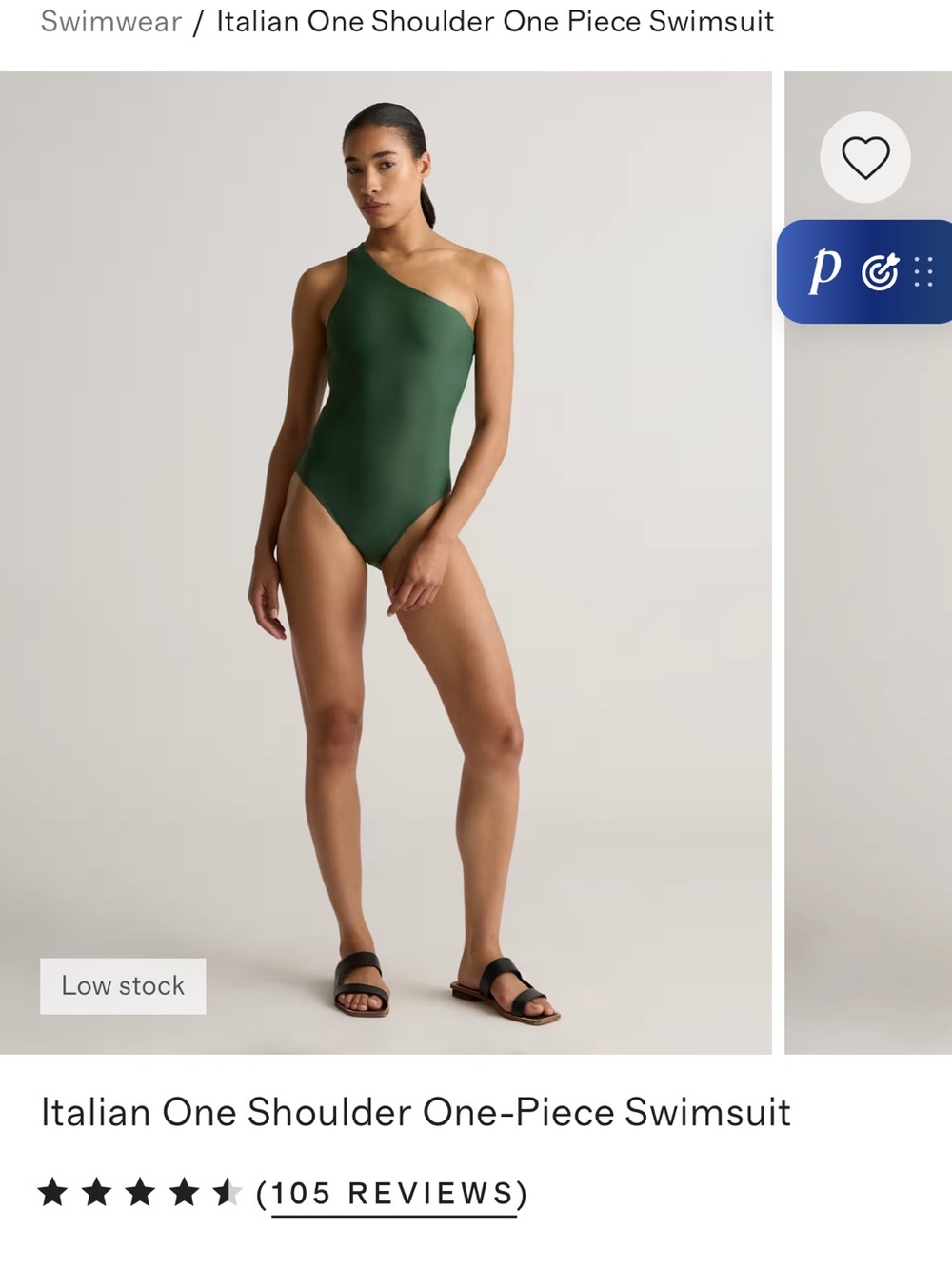 Quince One-Shoulder One-Piece Swimsuit